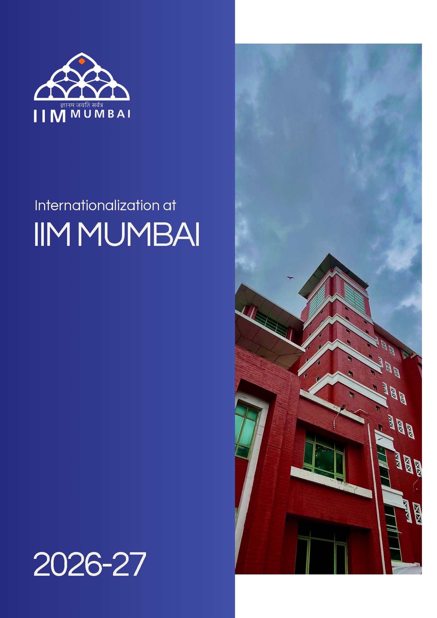 IIM Mumbai Internationalization Brochure Cover